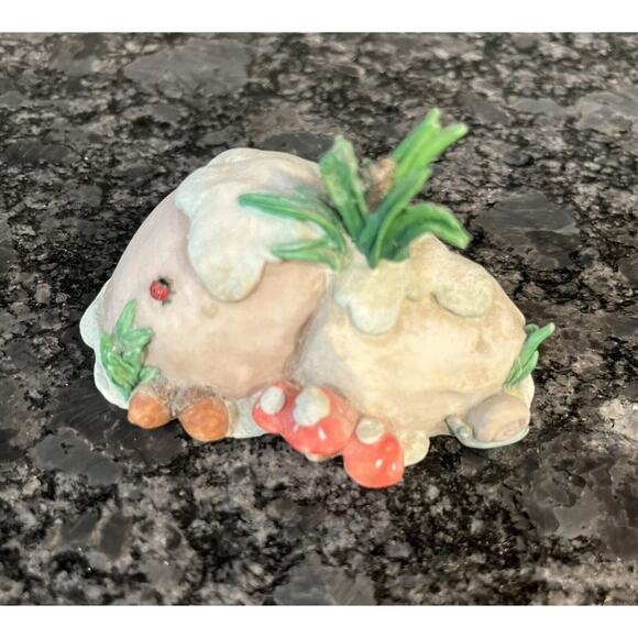 Enesco Moose Creek Crossing 2 Rocks & 1 Tree Stump 1995 Props #160725 - Picture 5 of 6